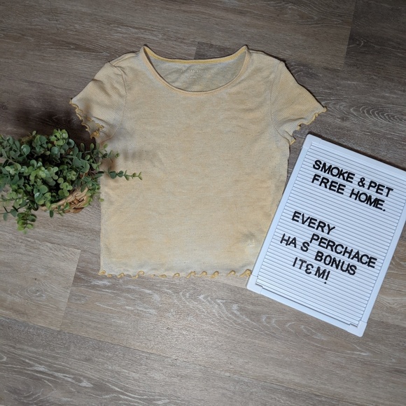 American Eagle lettuce edge crop top - Picture 1 of 3